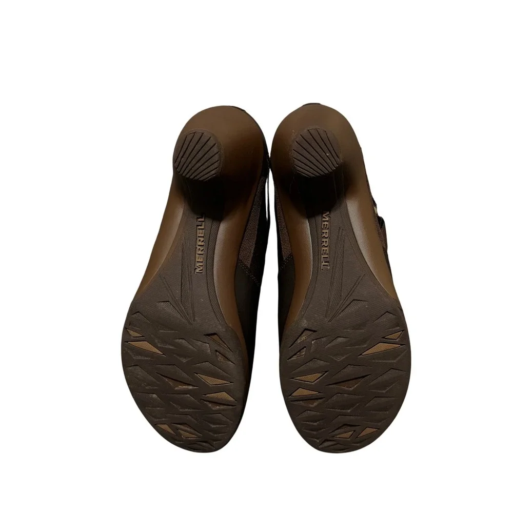 Merrell Evera Rush Ankle Booties Women 10 Espresso Brown Leather